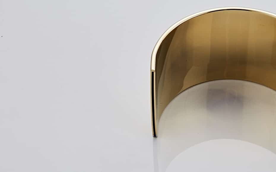 Slim Dual Handle Gold Waterfall Bathroom Faucet  -  Gold Water Taps & Faucets