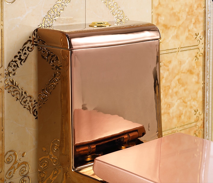 Deluxe Rose Gold Toilet  -  Gold Toilets