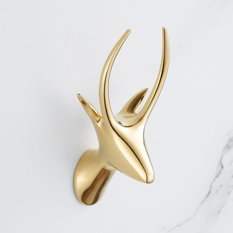 Gold Deer Robe Hook  -  Bathroom Accessories