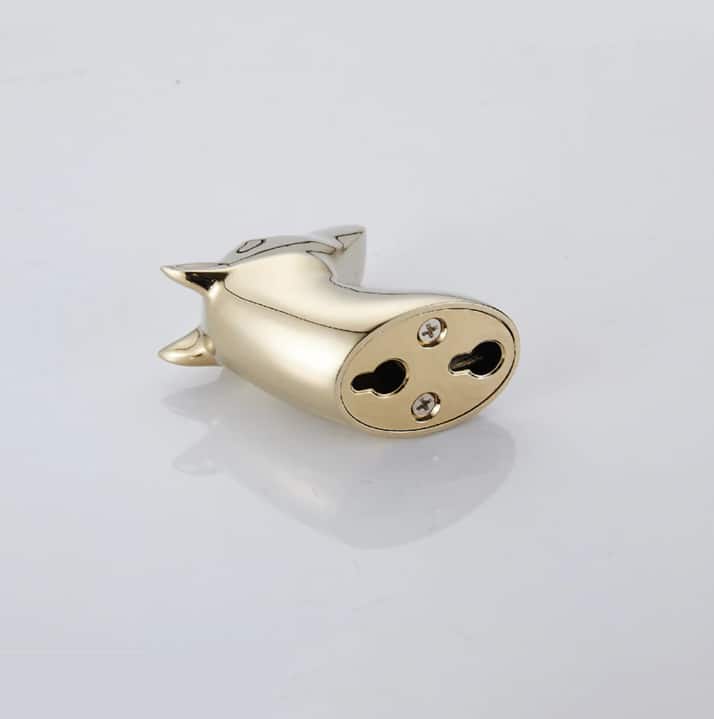 Gold Mustang Robe Hook  -  Bathroom Accessories