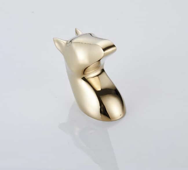 Gold Mustang Robe Hook  -  Bathroom Accessories