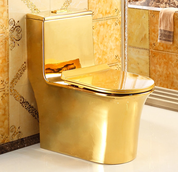 Luxury Plain Gold Toilet  -  Gold Toilets