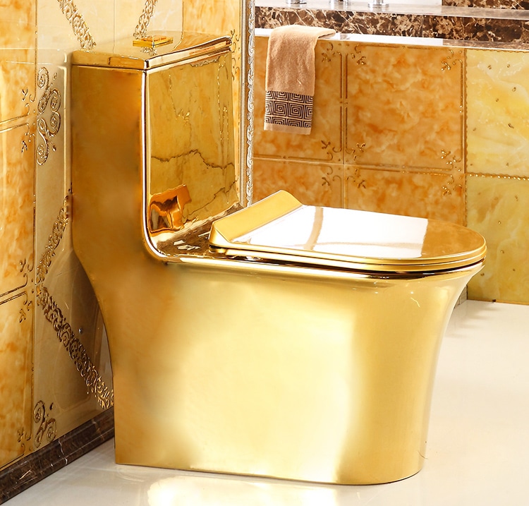 Luxury Plain Gold Toilet  -  Gold Toilets