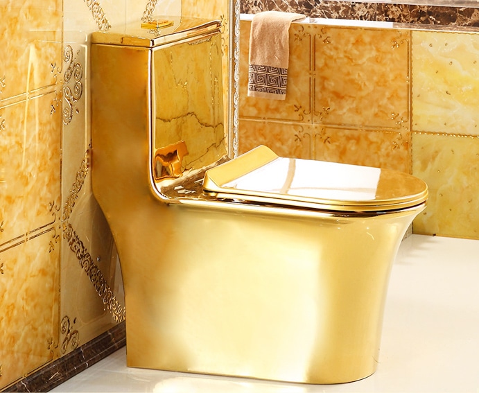 Luxury Plain Gold Toilet  -  Gold Toilets