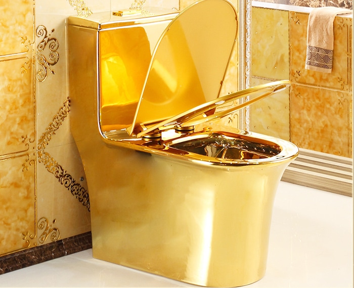 Luxury Plain Gold Toilet  -  Gold Toilets