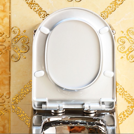 Luxury Plain Silver Toilet  -  Silver Toilets