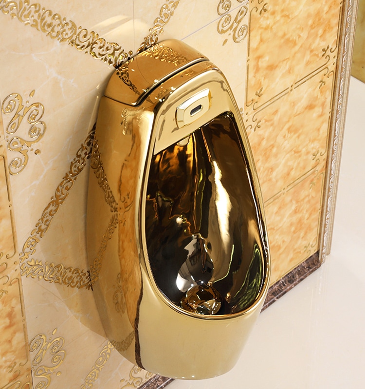 Luxury Wall Mounted Gold Urinal  -  Gold Urinals