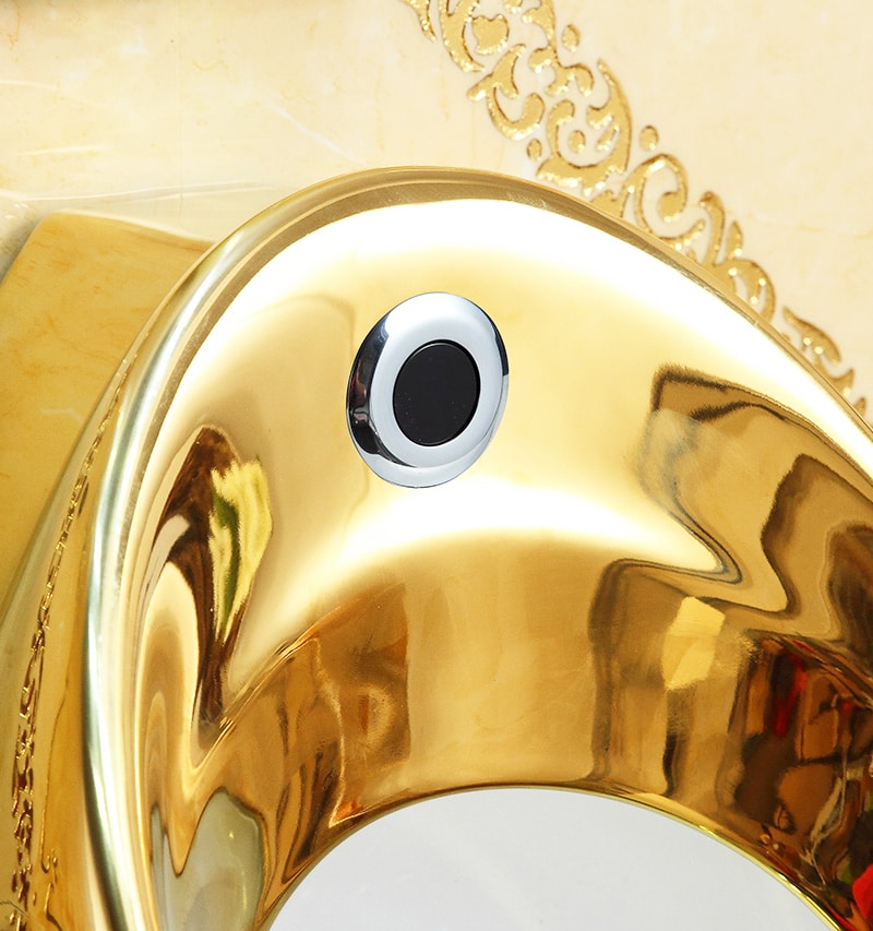 Modern Wall Mounted Gold Urinal  -  Gold Urinals