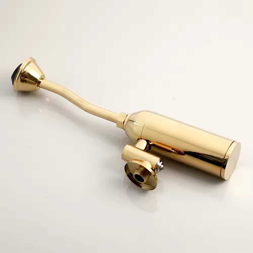 Elegant Wall Mounted Plain Gold Urinal  -  Gold Urinals