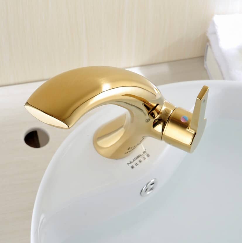 Exclusive Gold Bathroom Basin Faucet  -  Gold Water Taps & Faucets