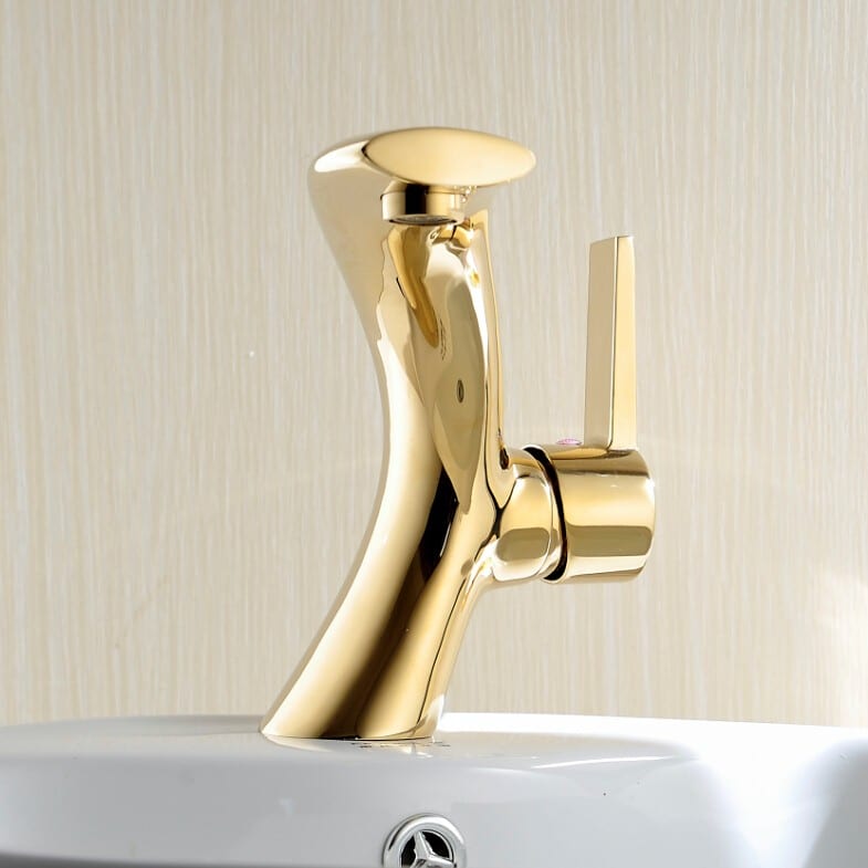 Exclusive Gold Bathroom Basin Faucet  -  Gold Water Taps & Faucets