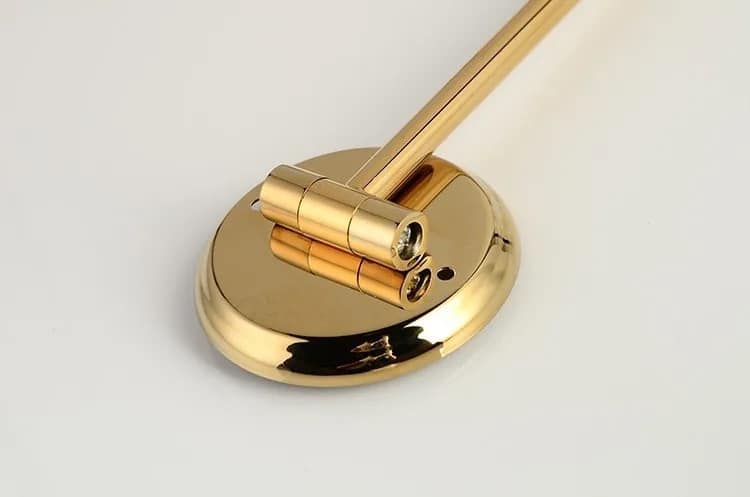 Gold Bathroom Round Foldable Mirror  -  Bathroom Accessories
