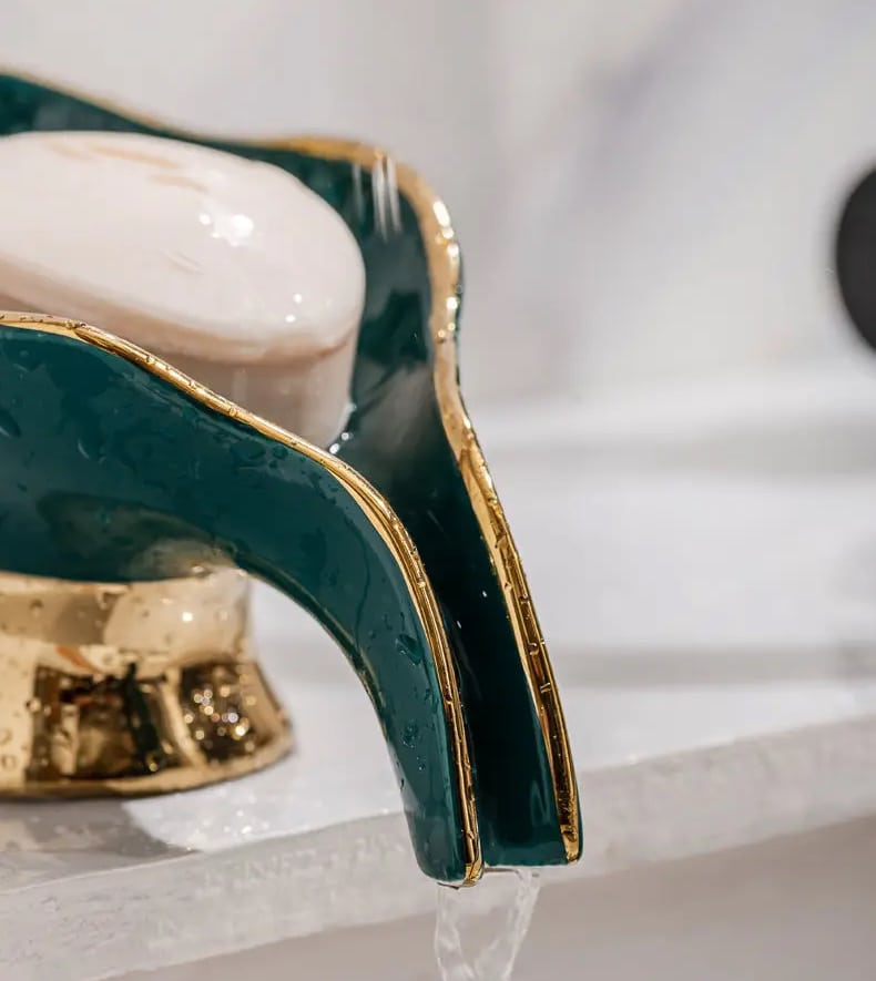 Luxury Gold Deer Soap Dish  -  Bathroom Accessories