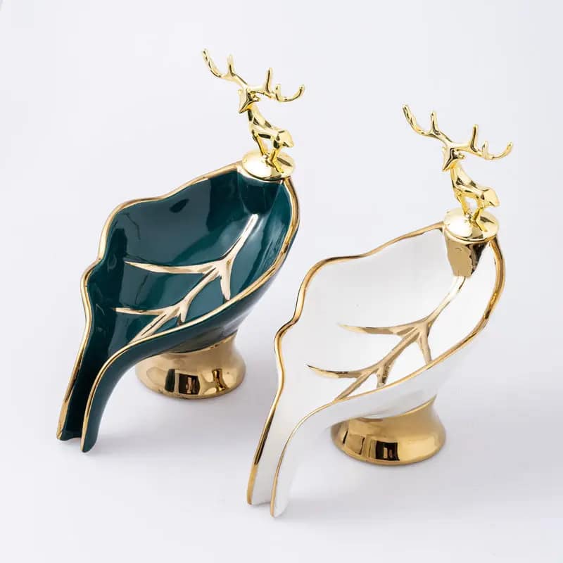 Luxury Gold Deer Soap Dish  -  Bathroom Accessories