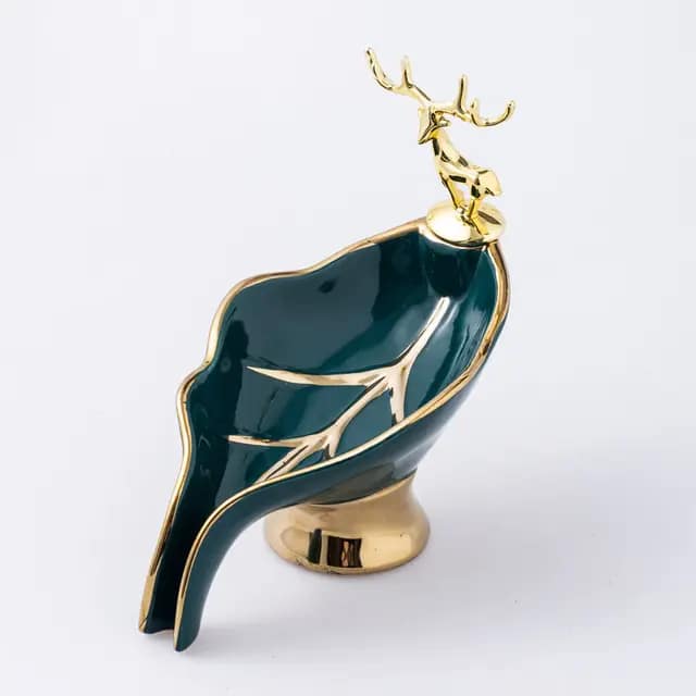Luxury Gold Deer Soap Dish  -  Bathroom Accessories