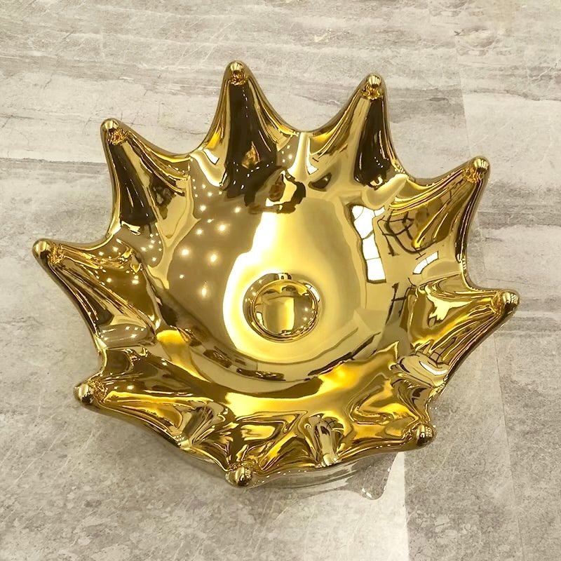 Regal Majesty Gold Crown Basin  -  Gold Bathroom Basins / Sinks