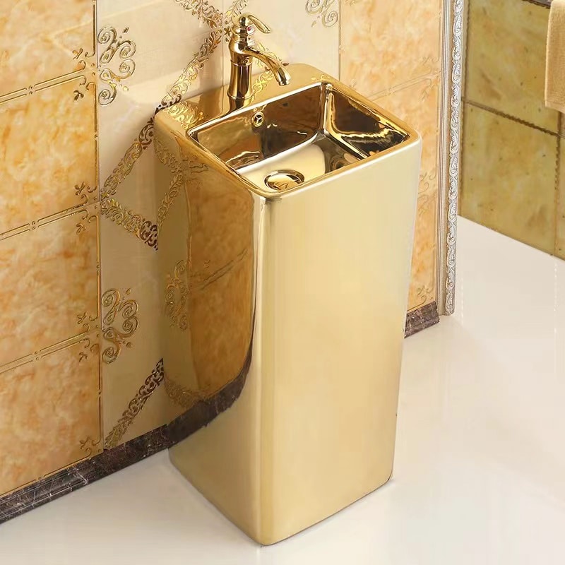 Golden Majesty Freestanding Basin  -  Gold Bathroom Basins / Sinks