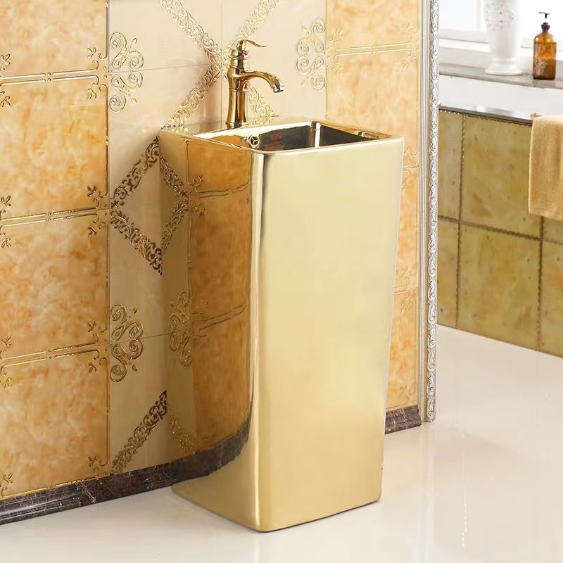 Golden Majesty Freestanding Basin  -  Gold Bathroom Basins / Sinks