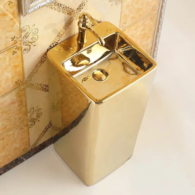 Golden Majesty Freestanding Basin  -  Gold Bathroom Basins / Sinks