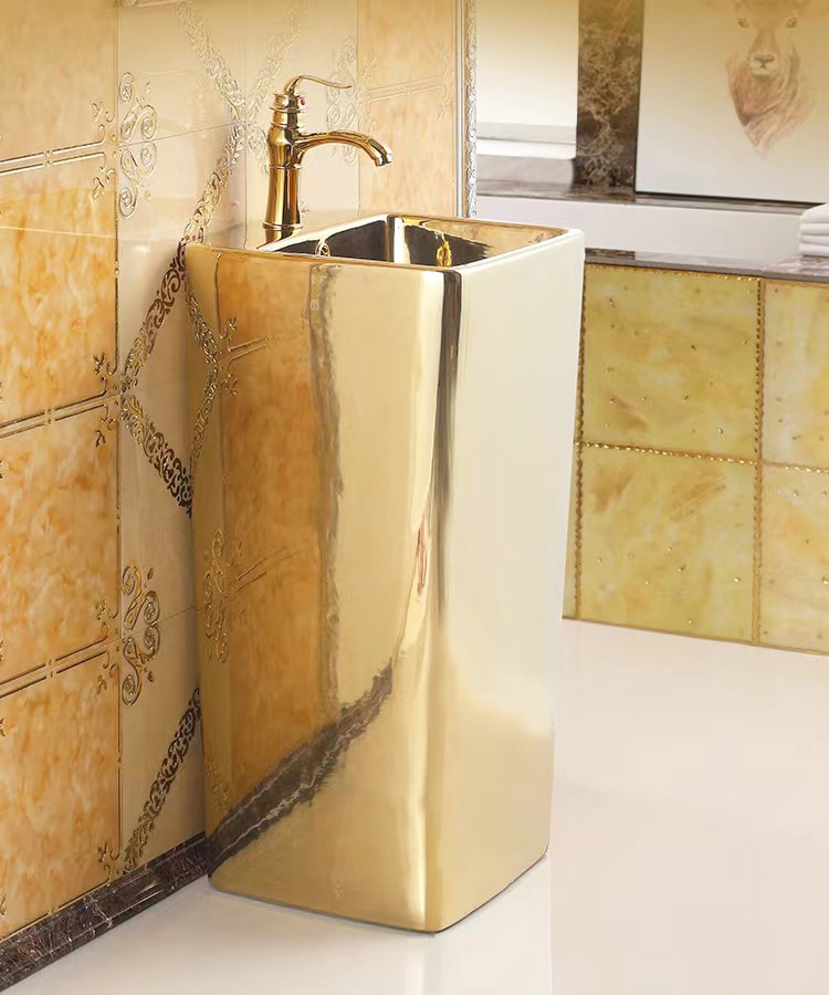 Golden Majesty Freestanding Basin  -  Gold Bathroom Basins / Sinks