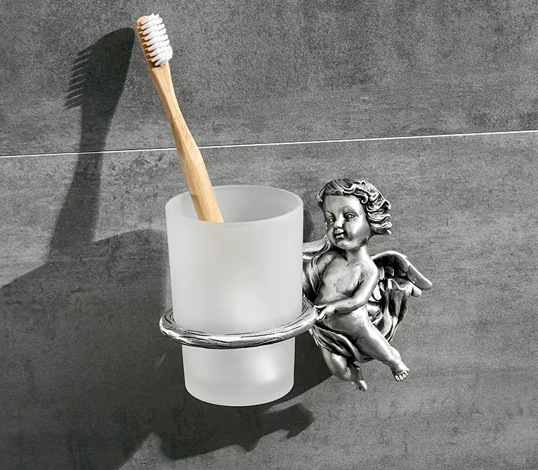 Silver Angel Bathroom Set  -  Bathroom Accessories