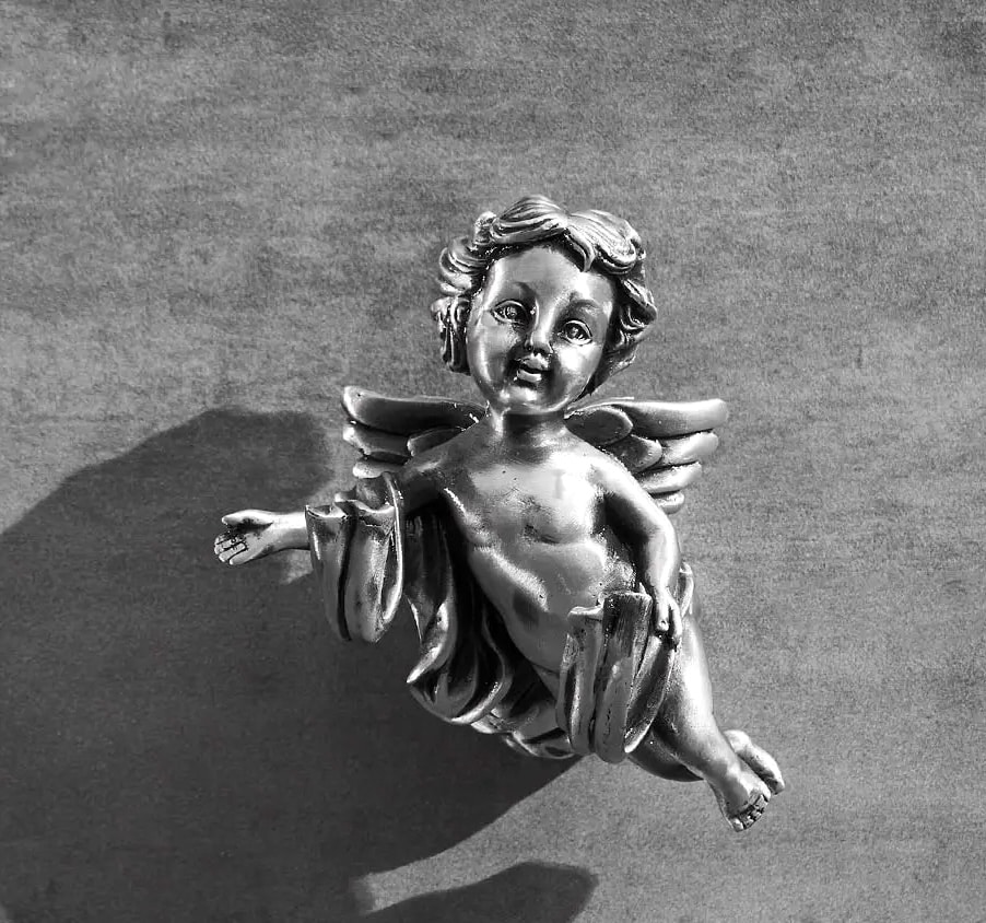 Silver Angel Robe Hook  -  Bathroom Accessories