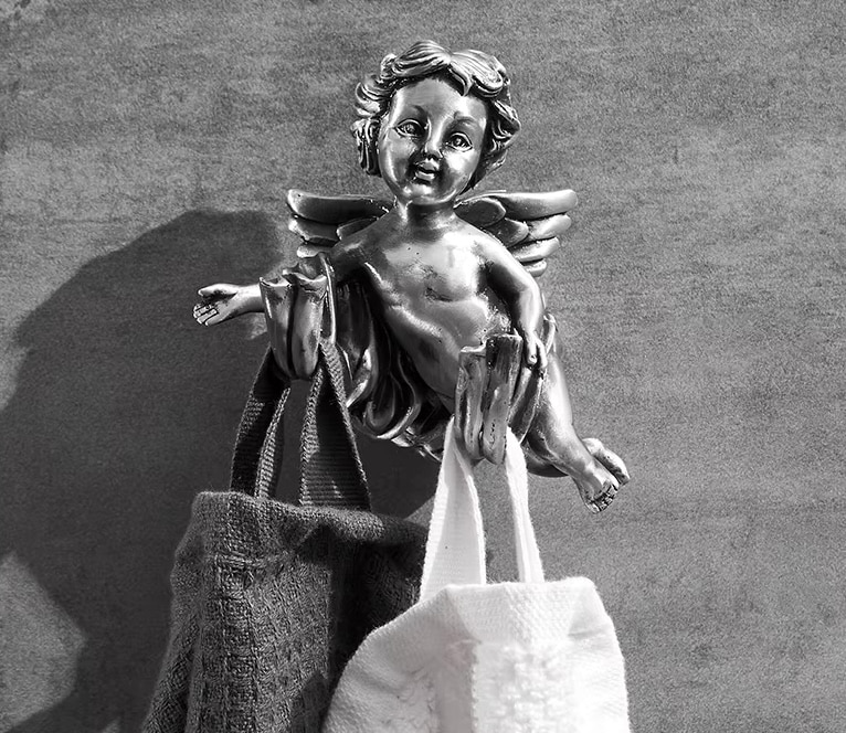 Silver Angel Bathroom Set  -  Bathroom Accessories