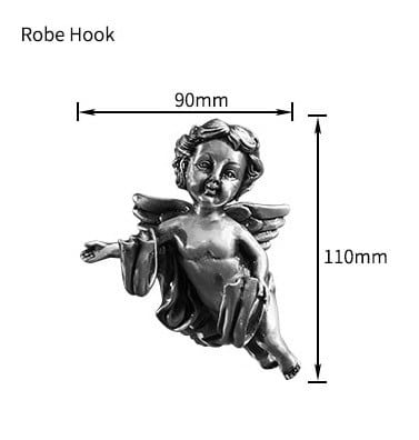 Silver Angel Robe Hook  -  Bathroom Accessories