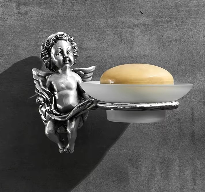 Silver Angel Bathroom Set  -  Bathroom Accessories