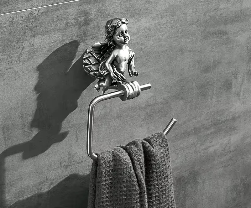 Silver Angel Bathroom Set  -  Bathroom Accessories
