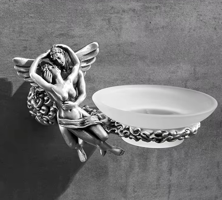 Silver “Lovers” Soap Dish  -  Bathroom Accessories