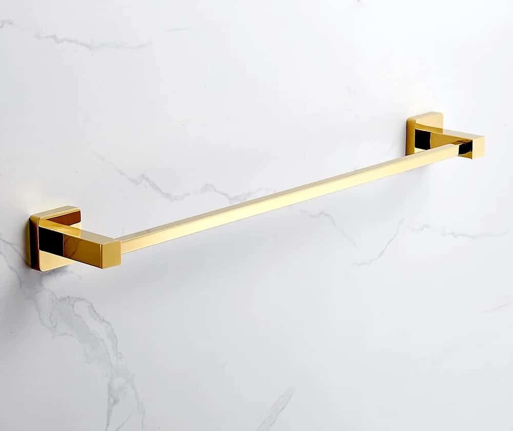 Opulence Royal Single Towel Bar  -  Gold Bathroom Accessories