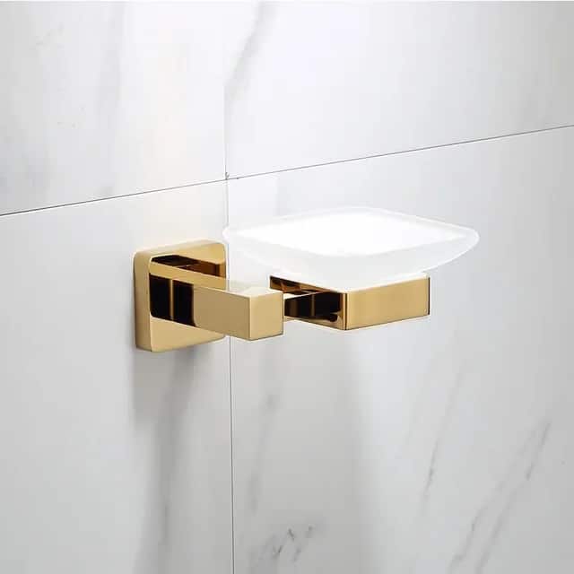 Opulence Royal Wall-Mounted Soap Dish  -  Gold Bathroom Accessories