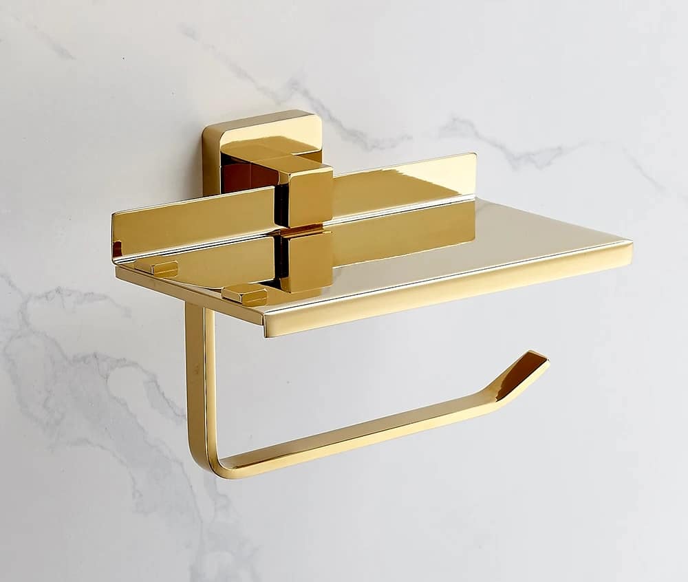 Opulence Royal Toilet Paper Holder  -  Gold Bathroom Accessories