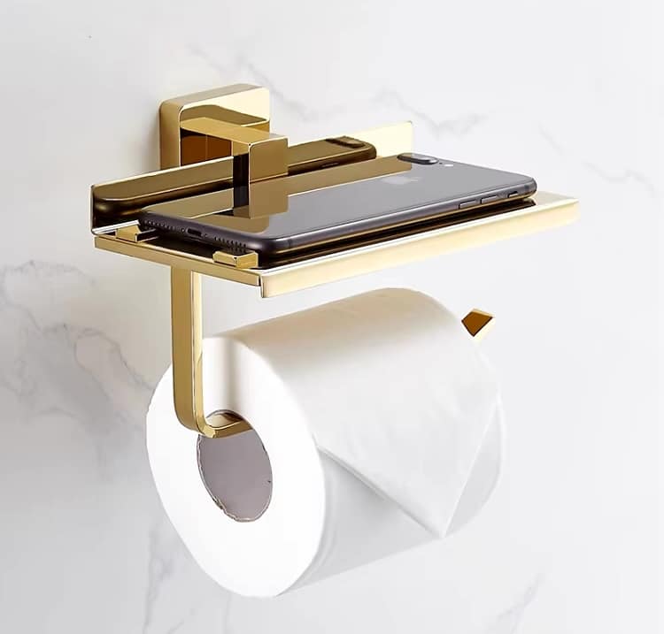 Opulence Royal Toilet Paper Holder  -  Gold Bathroom Accessories