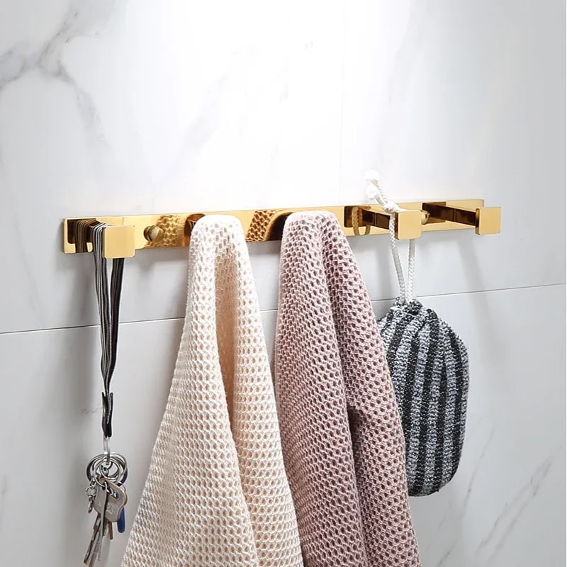 Opulence Royal Wall-Mounted Towel Hooks  -  Gold Bathroom Accessories