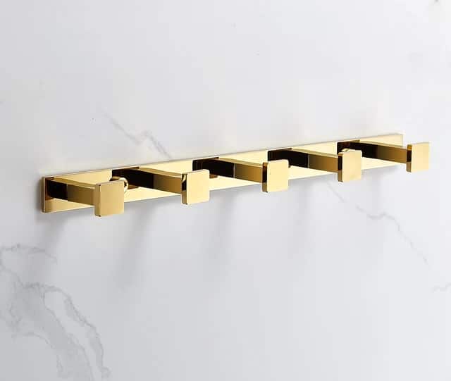 Opulence Royal Wall-Mounted Towel Hooks  -  Gold Bathroom Accessories