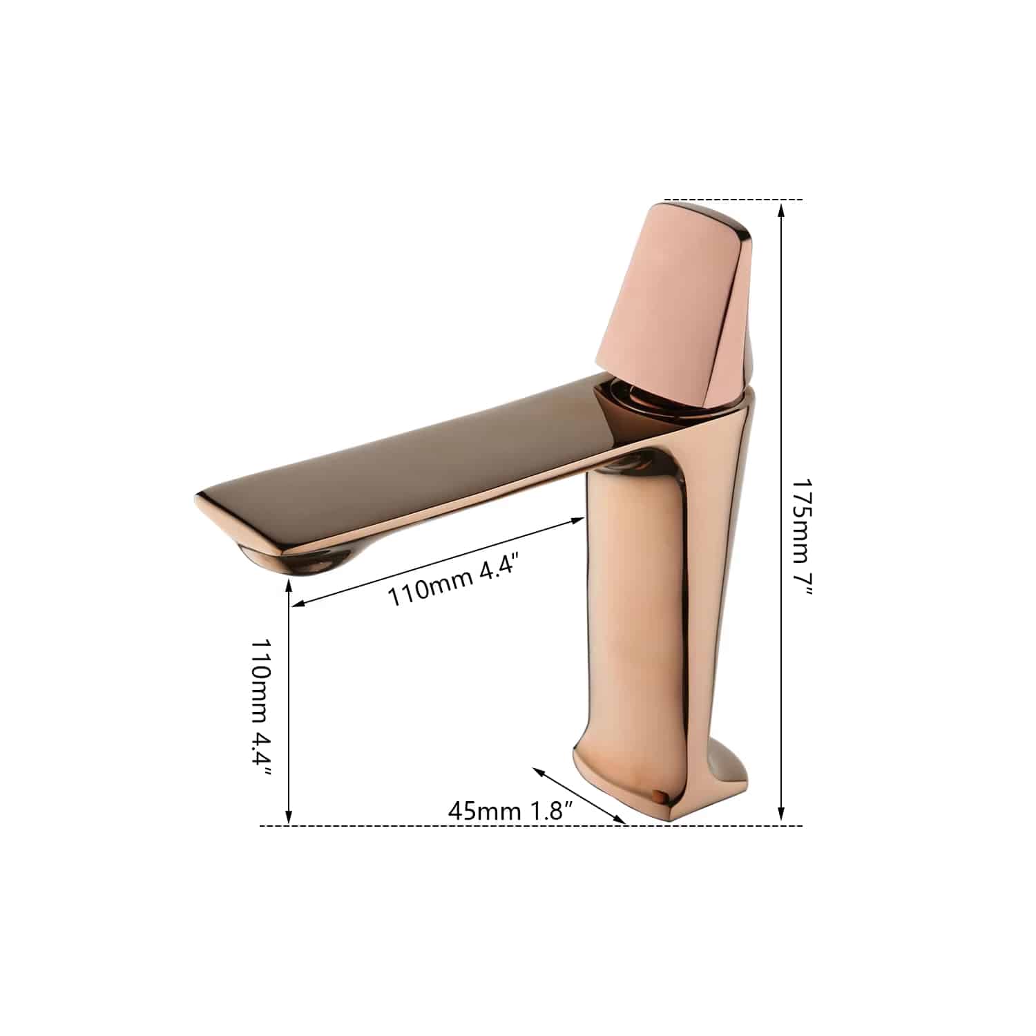 Aurora Luxe Rose Gold Faucet  -  Gold Water Taps & Faucets