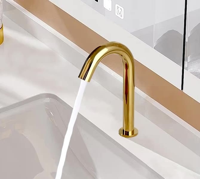 LuxeTouch Gold Touch-Free Sensor Faucet  -  Gold Water Taps & Faucets