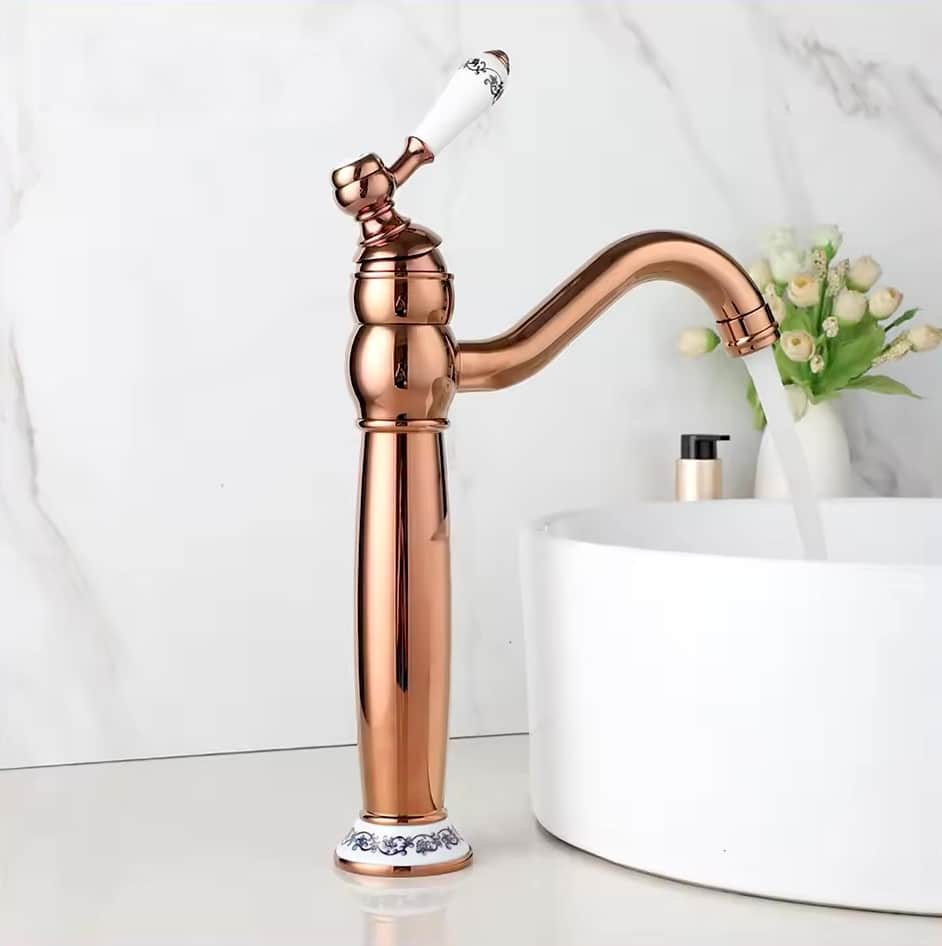 Vintage Charm Rose Gold Faucet  -  Gold Water Taps & Faucets
