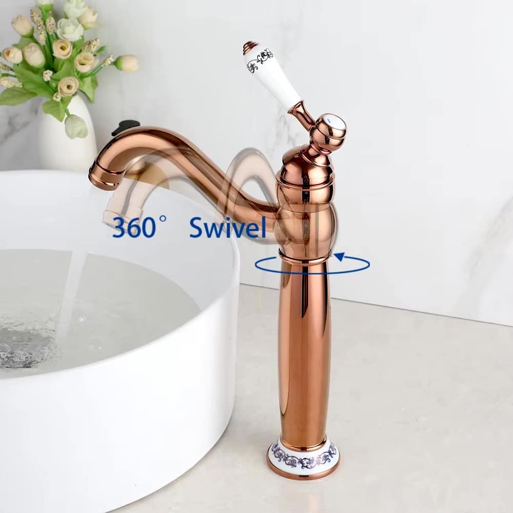 Vintage Charm Rose Gold Faucet  -  Gold Water Taps & Faucets