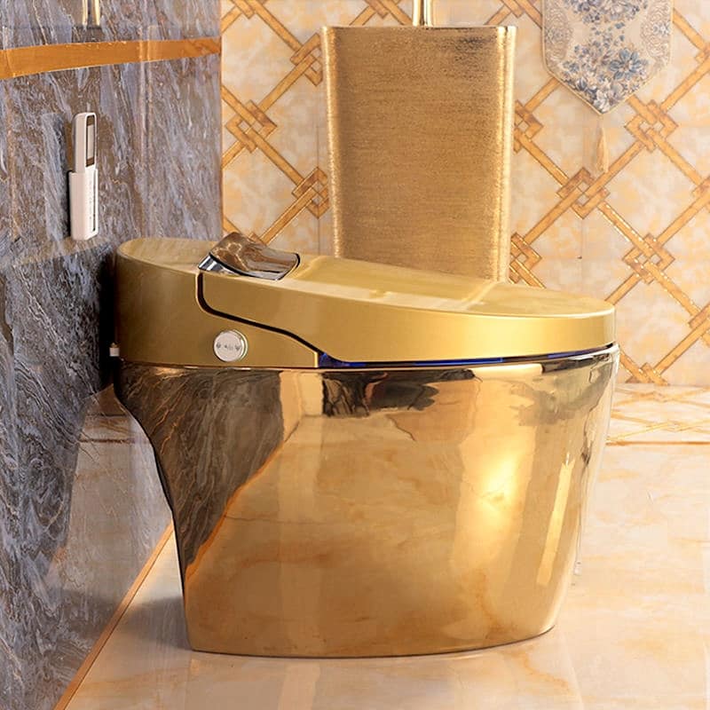 LuxeGold Modern Smart Toilet  -  Gold Toilets