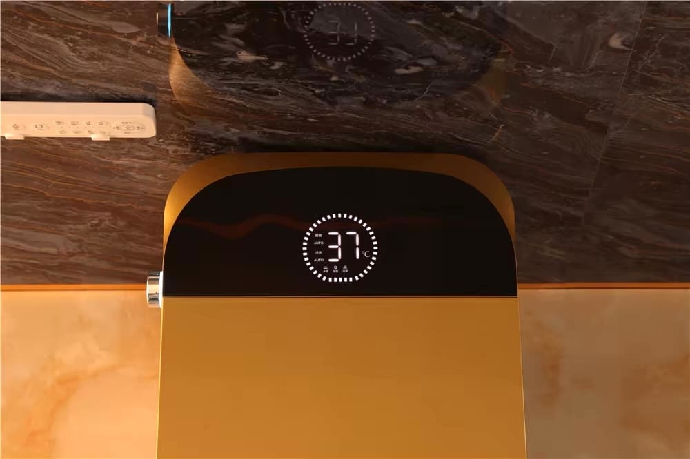 Luxury Gold Smart Toilet with Diamonds Pattern  -  Gold Toilets