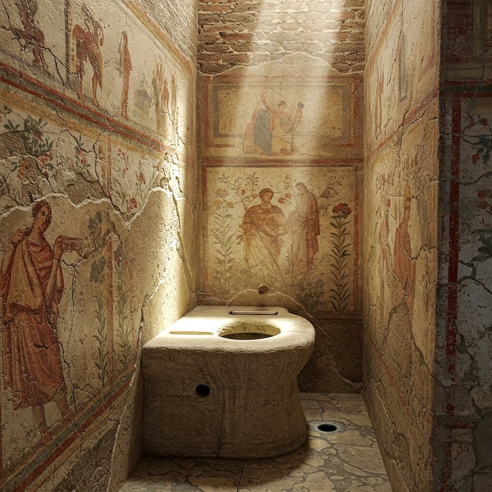 A toilet from an ancient civilization