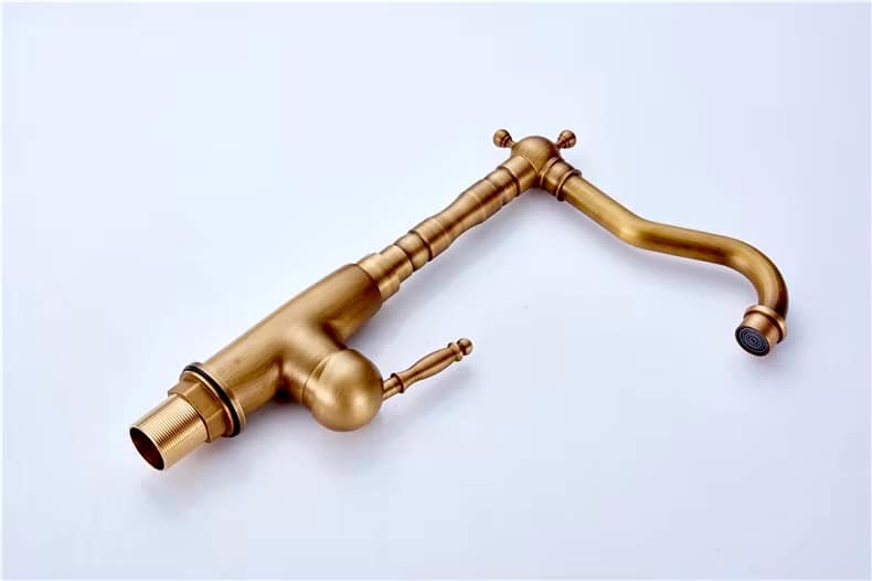 Vintage Antique Bronze Single Handle Bathroom Faucet  -  Antique Bronze Water Taps & Faucets