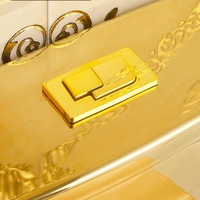 Premium Compact Plain Gold Toilet  -  Gold Toilets