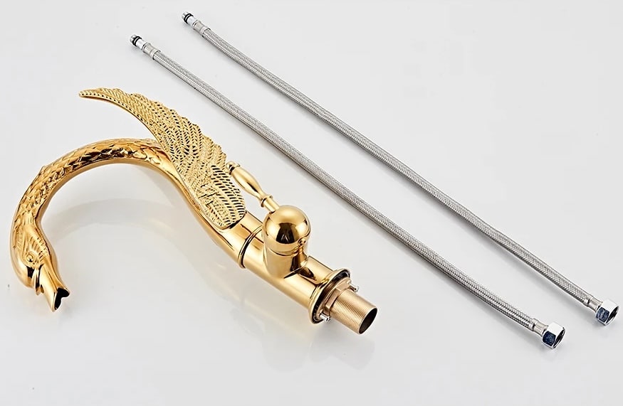 Luxury Gold Swan Faucet  -  Water Taps & Faucets