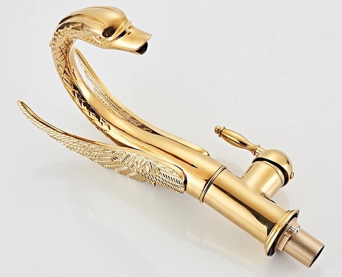 Luxury Gold Swan Faucet  -  Water Taps & Faucets