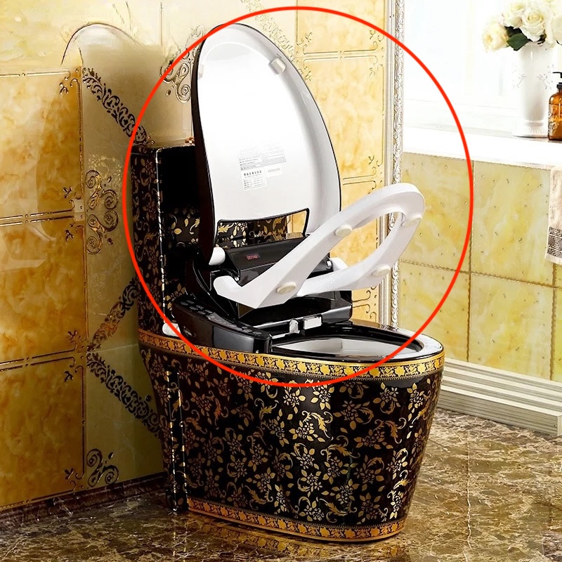 Black Smart Bidet Toilet Seat  -  Toilet Accessories